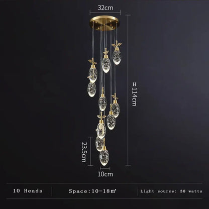 Elegant Round Crystal Pendant Lights - Illuminate Your Living, Dining, and Bedroom Spaces with Modern Elegance