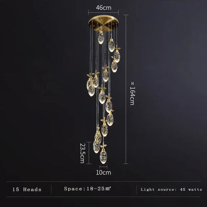 Elegant Round Crystal Pendant Lights - Illuminate Your Living, Dining, and Bedroom Spaces with Modern Elegance