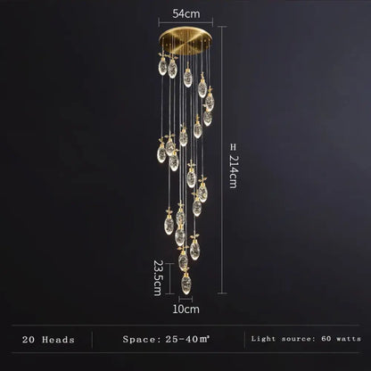 Elegant Round Crystal Pendant Lights - Illuminate Your Living, Dining, and Bedroom Spaces with Modern Elegance