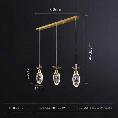 Elegant Round Crystal Pendant Lights - Illuminate Your Living, Dining, and Bedroom Spaces with Modern Elegance