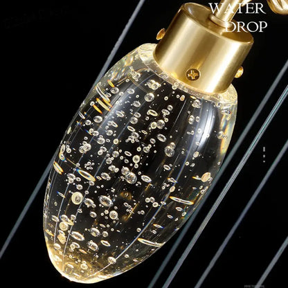 Elegant Round Crystal Pendant Lights - Illuminate Your Living, Dining, and Bedroom Spaces with Modern Elegance