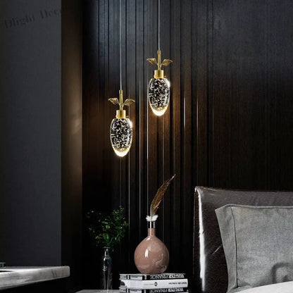 Elegant Round Crystal Pendant Lights - Illuminate Your Living, Dining, and Bedroom Spaces with Modern Elegance