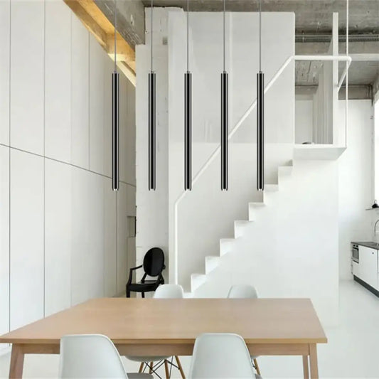 Ella Nordic Long Tube LED Pendant Light for Dining Room