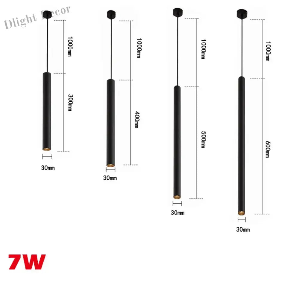 Ella's Nordic Long Tube Pendant Lights