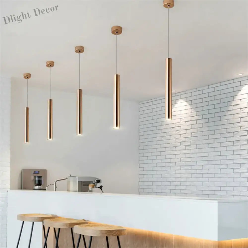 Ella's Nordic Long Tube Pendant Lights
