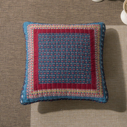 Tache Vineyard Cottage Floral Quilted Pillow Cover Patchwork 1 Piece Euro Sham (JHW-827-26X26-EURO)