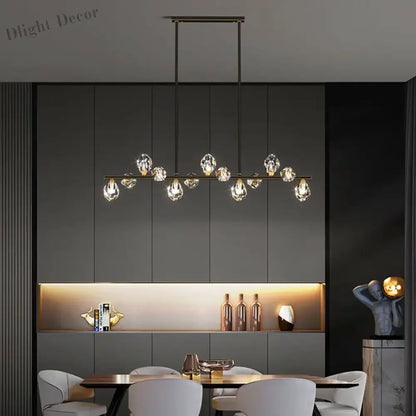 Exquisite Crystal Pendant Lights - Elegant Indoor Lighting for Dining Rooms and Salons