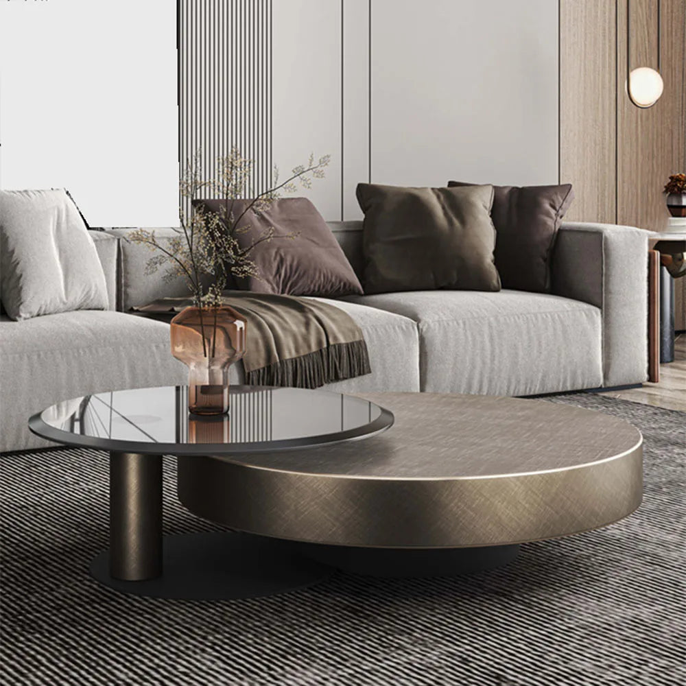 New Modern Glass Teapoy Coffee Table