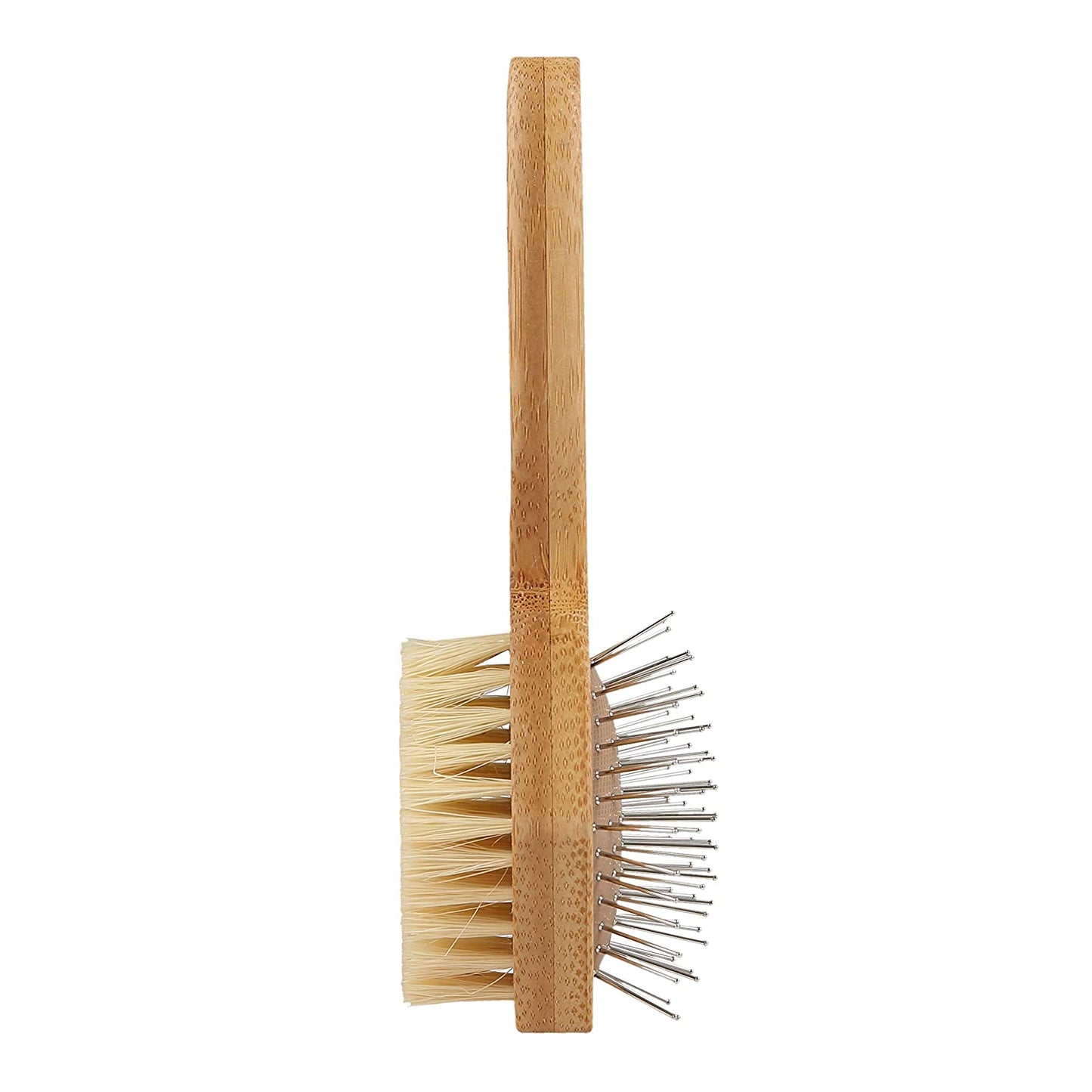 Cat 2-In-1 Double Sided Pin & Bristle Brush for Cats | Removes Loose Fur & Prevents Mats | Cat Hair Brush Ideal for Daily Cat Grooming | Cat Grooming Supplies