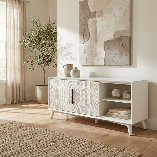 Tranquility TV Console, White