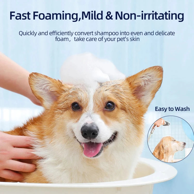 Automatic Pet Soap Dispenser, USB Rechargeable Smart Foaming Machine for Cats & Dogs, White - 500ml