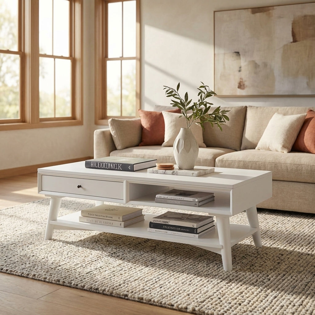 Flynn Coffee Table, White