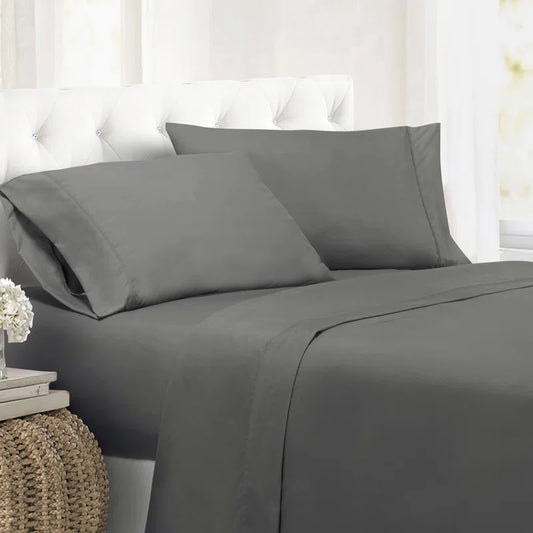 1800 Thread Count Luxury Microfiber Sheet Set – Ultra Soft, Wrinkle-Free, Deep Pocket Bedding for All Mattress Types
