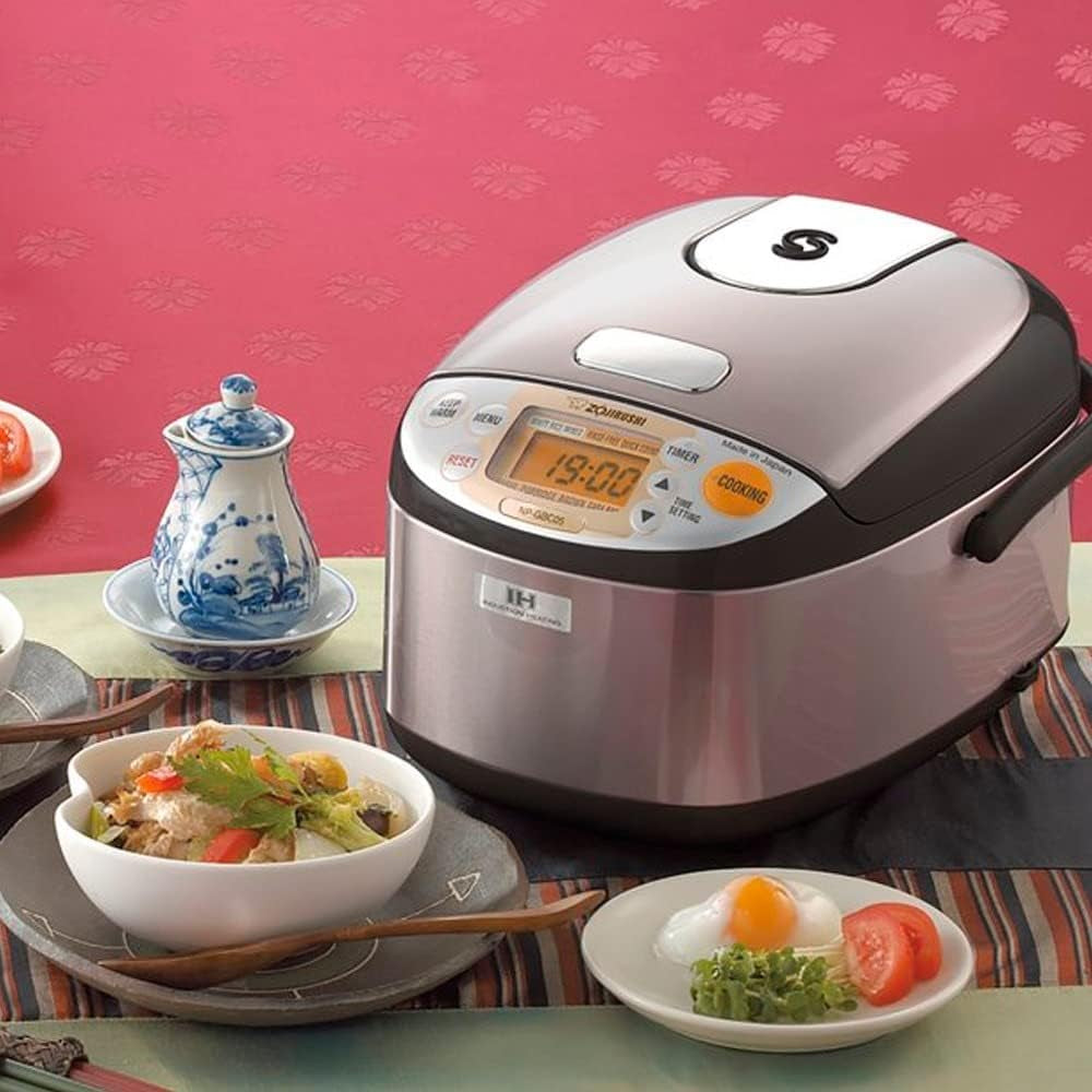 NP-HCC10XH Induction Heating System Rice Cooker and Warmer, 1 L, Stainless Dark Gray