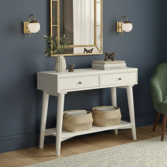 Flynn Console Table, White