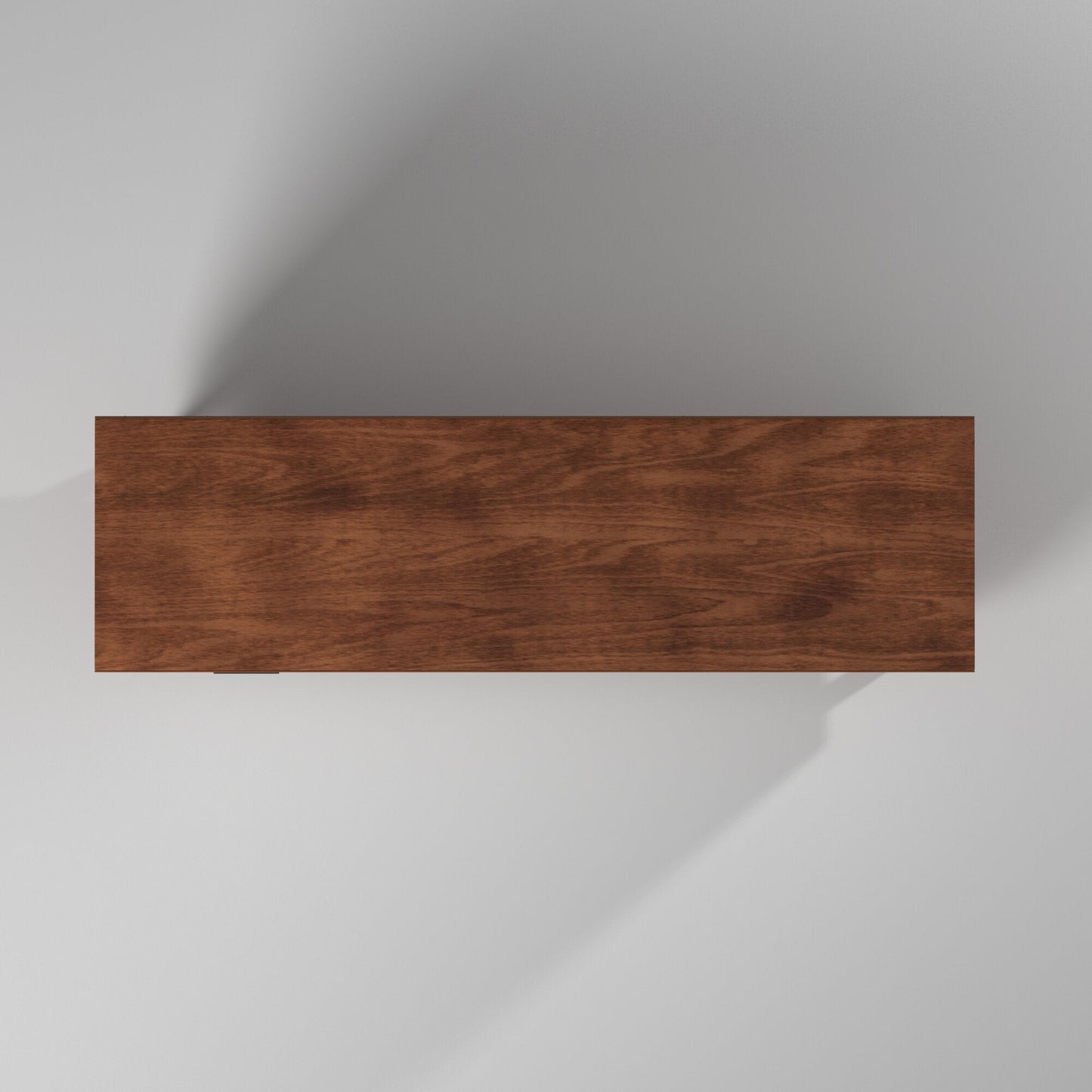 Flynn Large TV Console, Chestnut/White