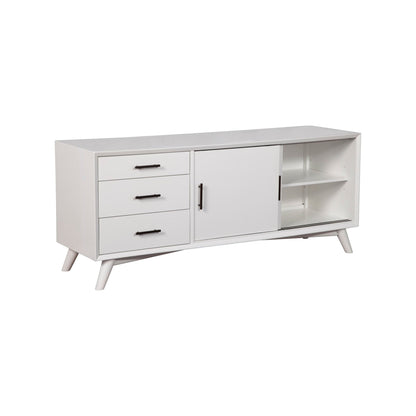 Flynn Large TV Console, White