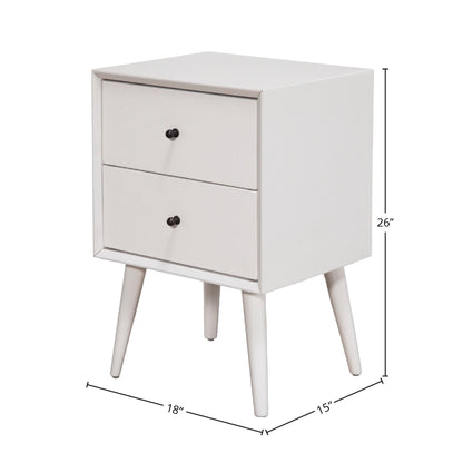 Flynn Nightstand, White