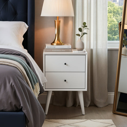 Flynn Nightstand, White