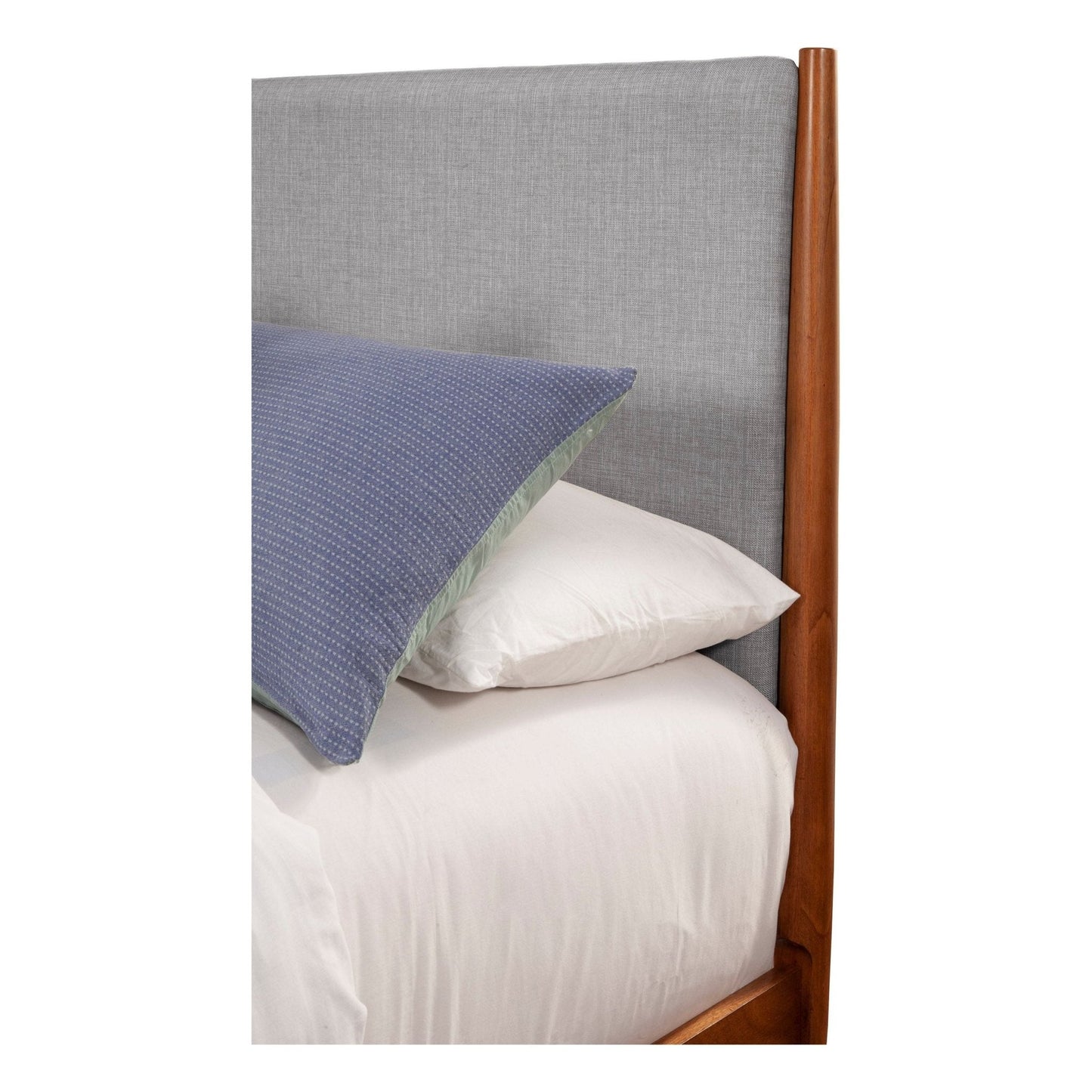 Flynn Panel Bed, Chestnut/Grey