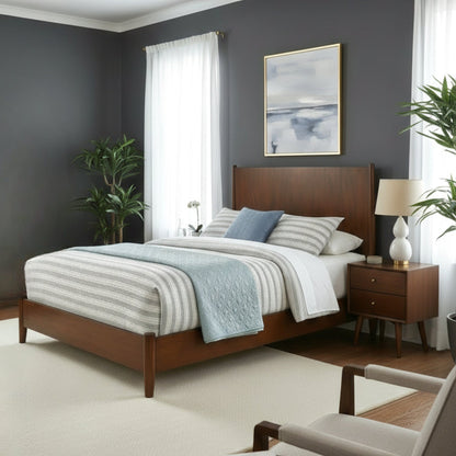 Flynn Panel Bed, Walnut