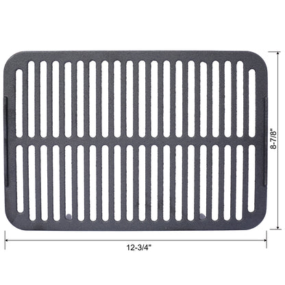 Oval Cast Iron Grill with Enamel Coating - Charcoal Tabletop Skillet