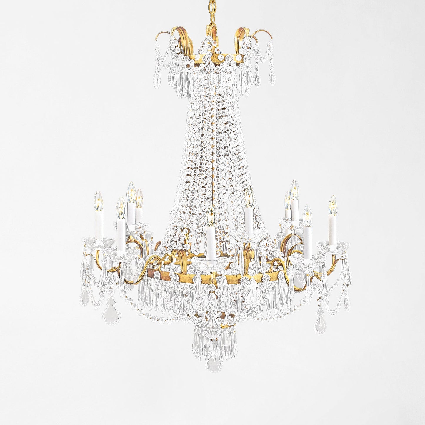 PRIMAVERA gold chandelier