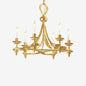 DOMA gold chandelier