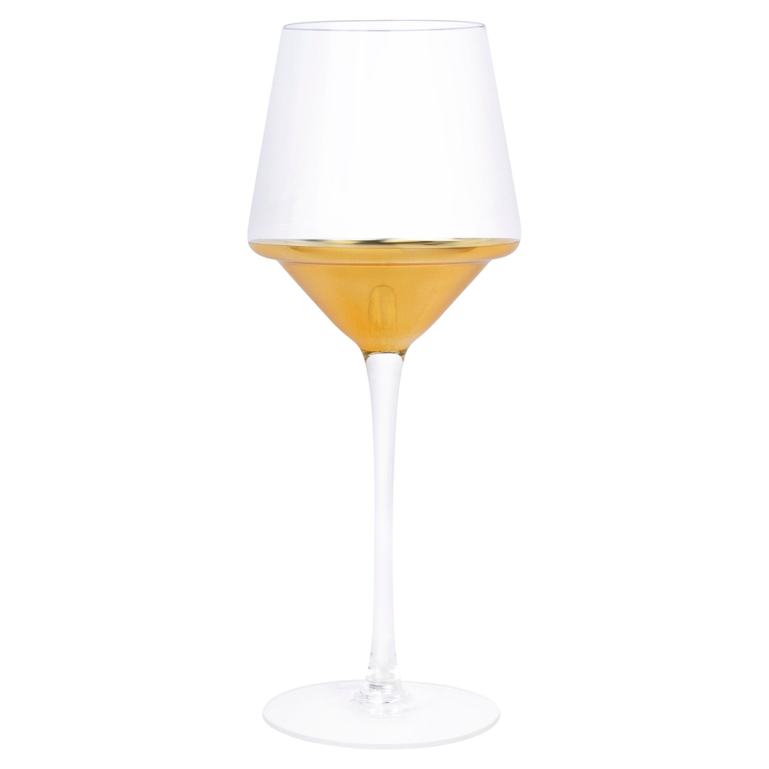 Gold Filigree Glass Drinkware Set, Triangular Design