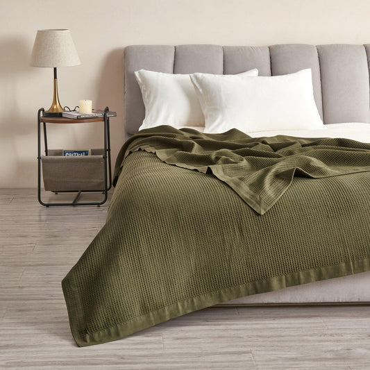 100% Cotton Small Waffle Weave Blanket – Hazel Collection