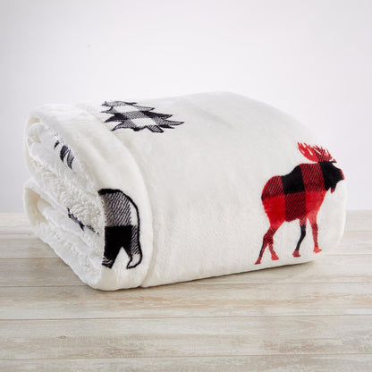 Sherpa Throw Blanket - Hudson Collection