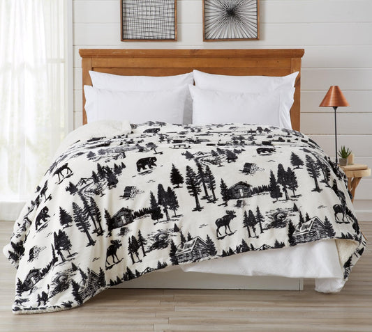 Velvet Plush Sherpa Bed Blanket for Elevated Comfort