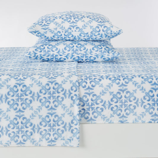 Velvet Plush Sheet Set - Luxe Lattice Collection