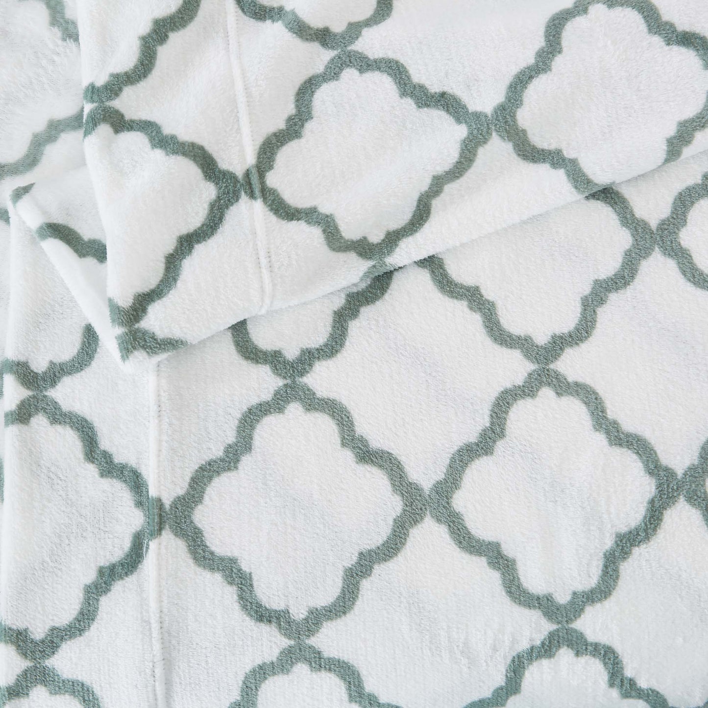 Printed Plush Sheet - Velvet Luxe Lattice Collection