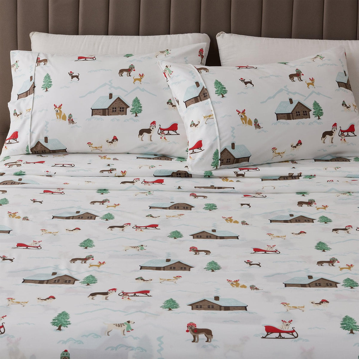 Lodge Print Microfiber Sheet Set – Mountain Ridge Collection – view 77