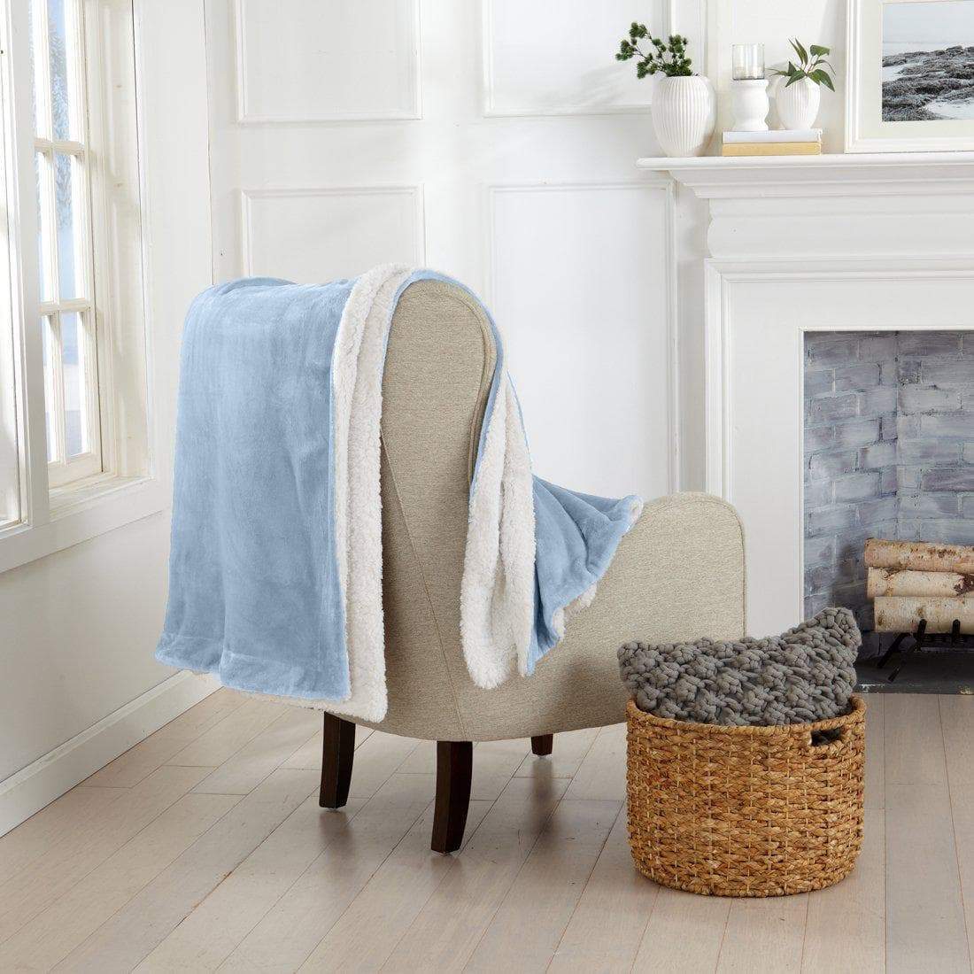 Velvet Plush Sherpa Luxury Bed Blanket - Kinsley Collection