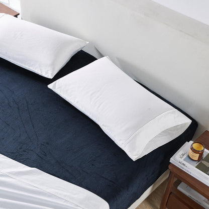 Solid Plush Fitted Sheet - Velvet Luxe Collection