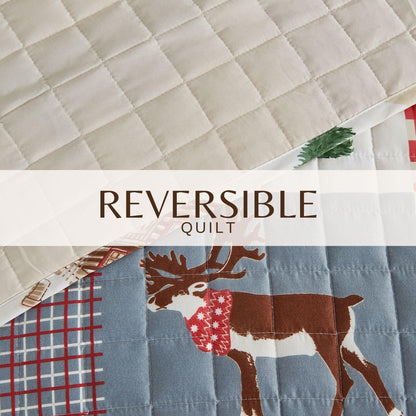 Colorful Holiday Quilt Set - Midnight Magic Collection