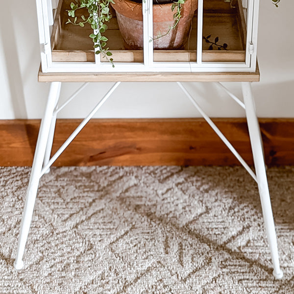 Greenhouse Inspired Outdoor Plant Stand