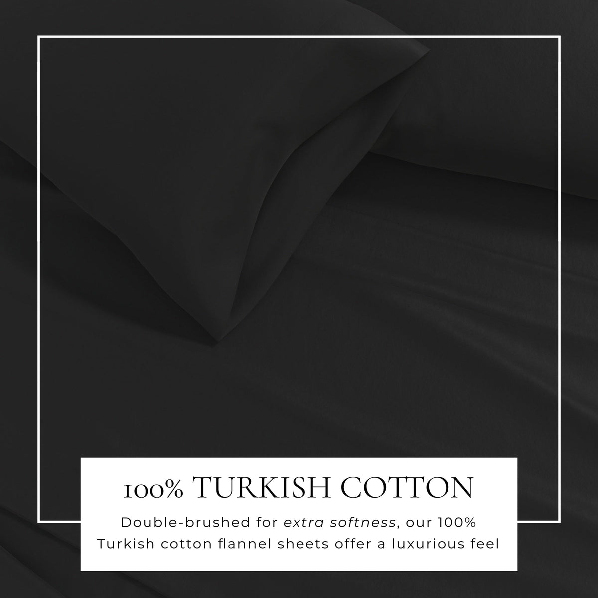 Cotton Solid Flannel Sheet - Nordic Collection