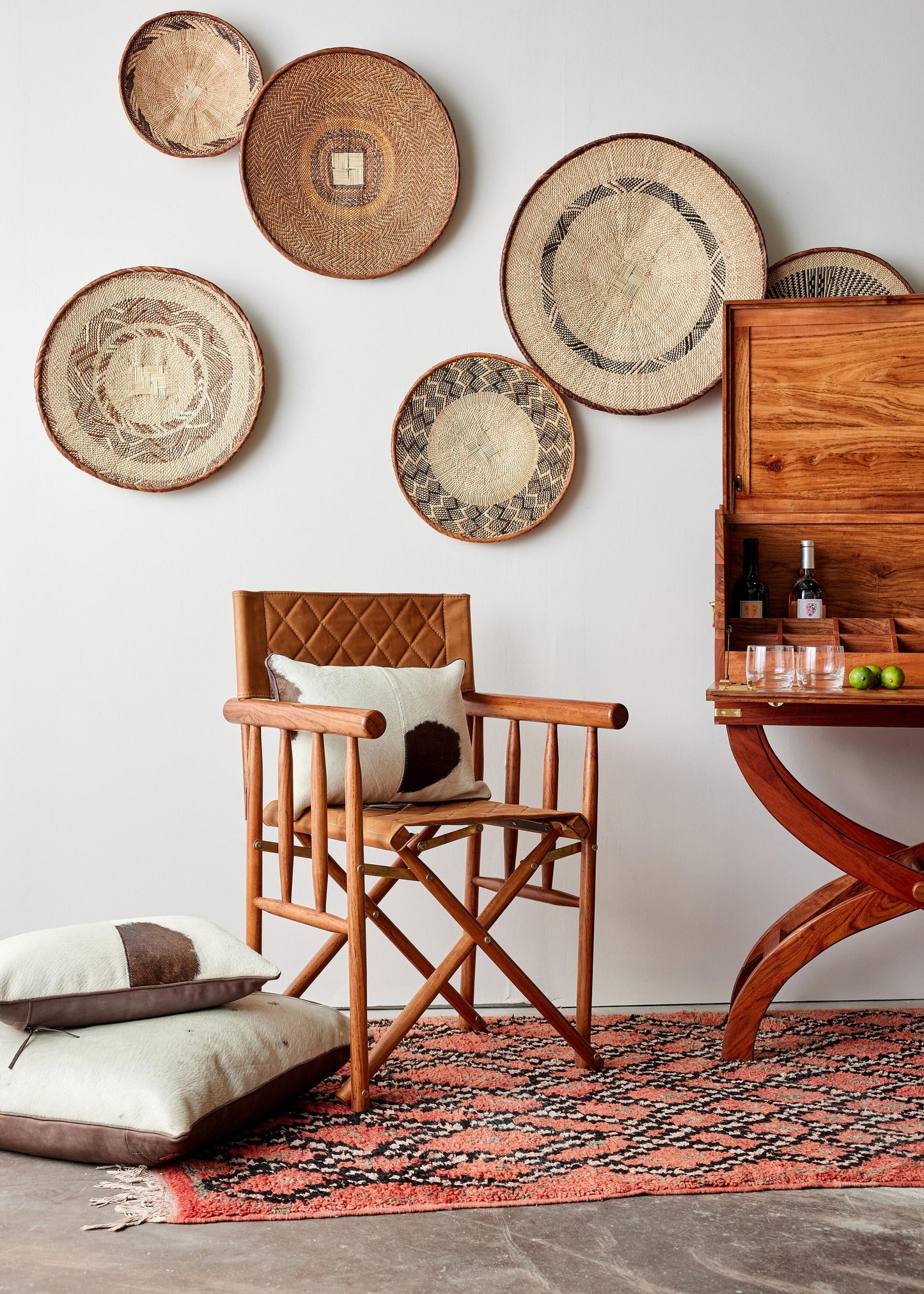 Binga Patterned Brown & Natural Wall Art