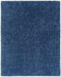 Faina Solid Dark Blue Shag Washable Area Rug - Clearance