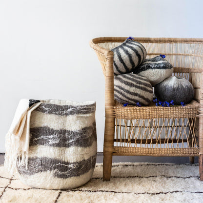Ingobozi Woven Wool African Storage Basket