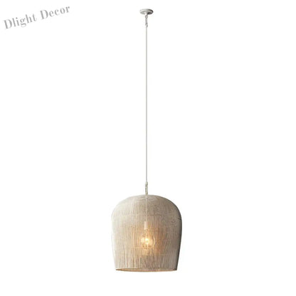 Japanese Wabi-Sabi Wind Handmade Rattan LED Pendant Lights - Illuminate Your Dining Room, Bar, Bedroom, and More with Rustic Elegance