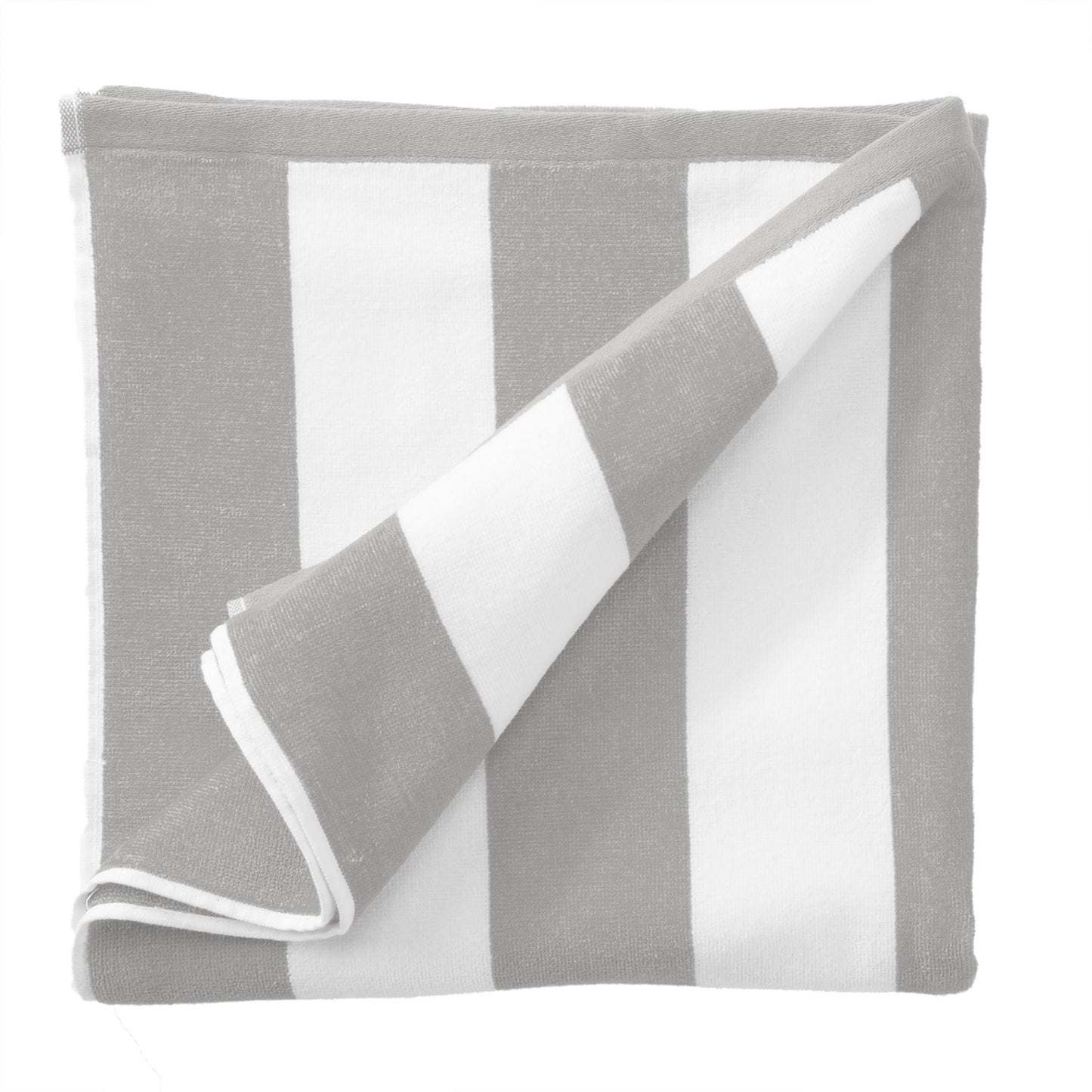 Cotton Velour Cabana Stripe Beach Towel - Novia Collection.
