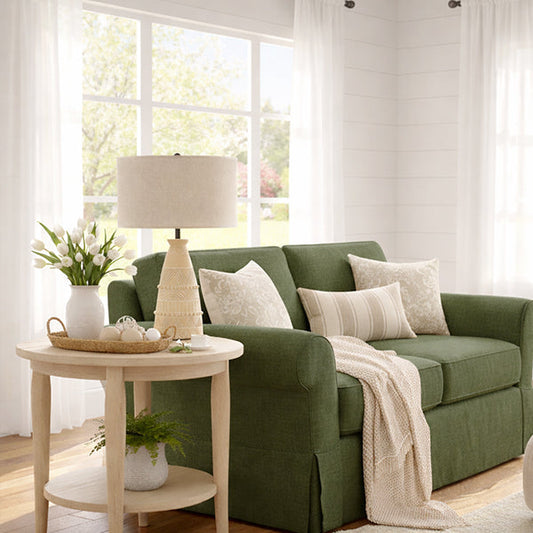 Intricate Beige Bedside Table Lamp