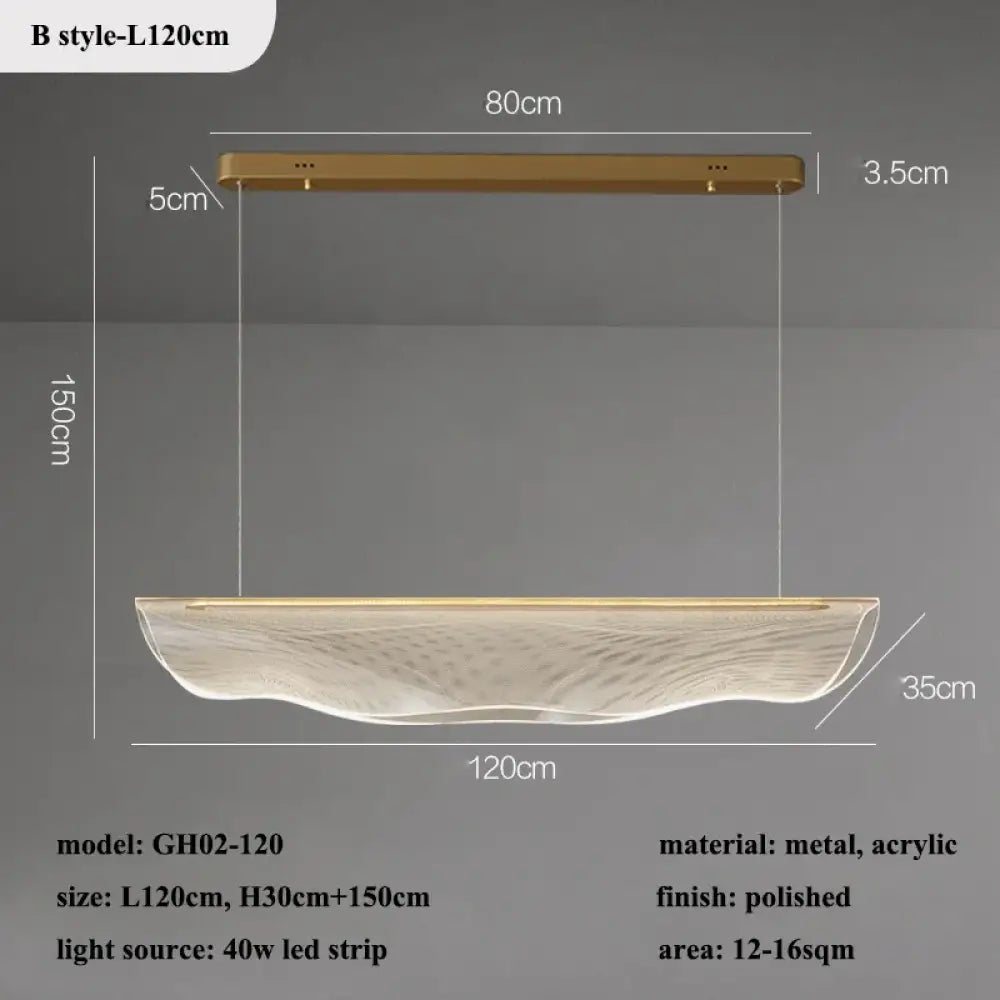 LED Acrylic Chandelier | Modern Dining Room Lighting