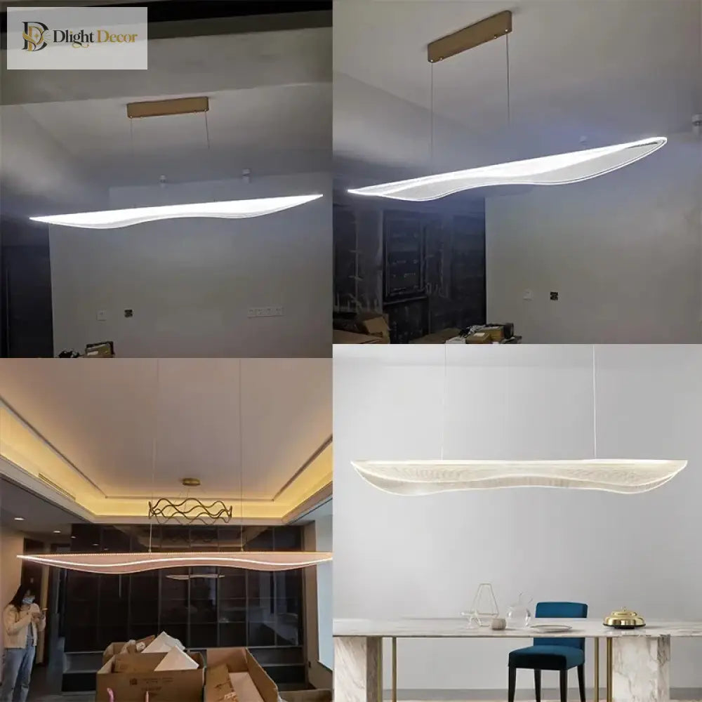 LED Acrylic Chandelier | Modern Dining Room Lighting