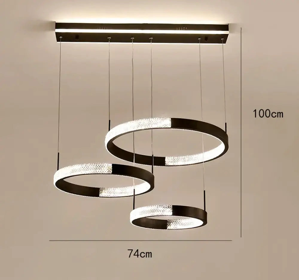LED Chandeliers for Modern Dining Rooms - Stylish Indoor Lighting with Ceiling Lamp