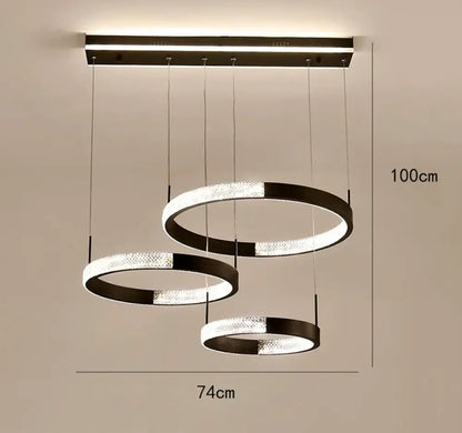 LED Chandeliers for Modern Dining Rooms - Stylish Indoor Lighting with Ceiling Lamp